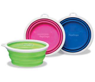 Bamboo Dog Portable SILICONE COLLAPSIBLE TRAVEL BOWL  