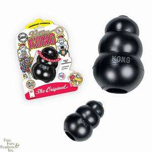 Extreme Kong Rubber Dog Toy (Black, Large)  