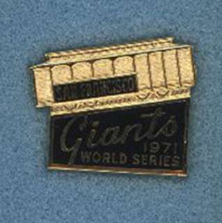 1971 San Fran GIANTS PHANTOM World Series Press Pin  