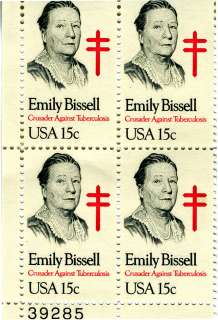 Emily Bissell 4 /15 cent US postage stamps Scot #1823  