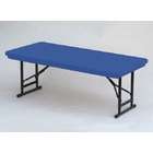 75 inch high pressure top folding tables adjustable height blue