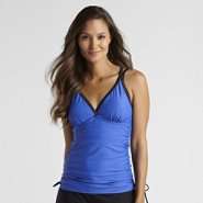 Free Country Womens Sporty Tankini Top   Navy 