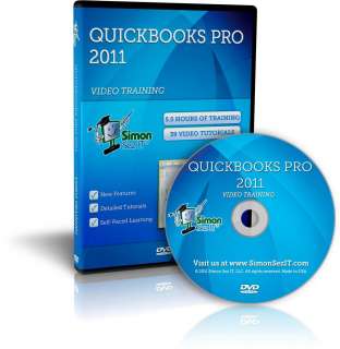 QUICKBOOKS PRO 2011 Software Training Tutorial DVD  