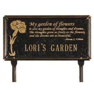  Whitehall Dianthus Garden Quote Lawn Plaque (2371)