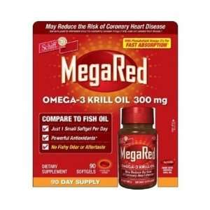  MegaRed Omega 3 Krill Oil 300 mg 90 ct Health 
