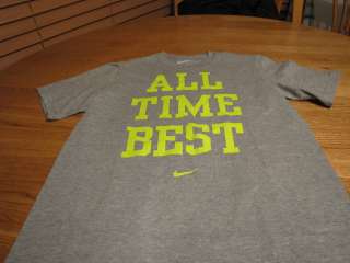 Boys Youth t shirt gray grey ALL time best smack talk active L LG 