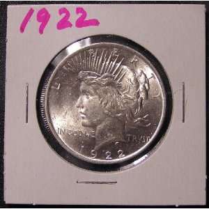  1922 Peace Silver Dollar, Brilliant Uncirculated Condition 