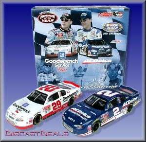KEVIN HARVICK 1/32 BUSCH CHAMP AND CUP ROOKIE YEAR SET  