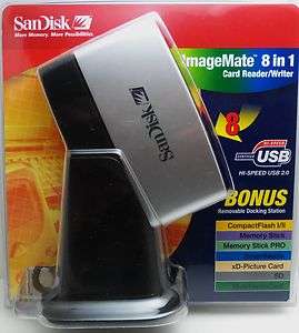   IMAGEMATE 8 IN 1 USB 2.0 CARD READER / WRITER SDDR 88 Compact Flash