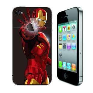 Iron Apple iPhone 4/4S vinyl backside sticker decal cool stickers 