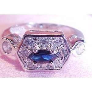  Avon Sapphire Color Marquise Ring Jewelry