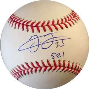   MLB Baseball with 521 Inscription (500 HR Club) Sports Collectibles