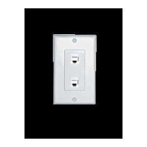   Niles NET 2SW Wall plate with two Ethernet jacks Electronics