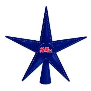  9.5 NCAA Mississippi Ole Miss Rebels Metal 5 Point Star 