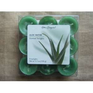   Time & Again Aloe Water Scented Tealights   9 Pack