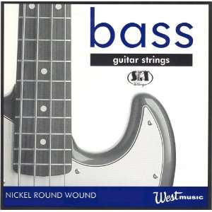 West Music 45 105 Nickel Round Wound Medium/Light Bass 
