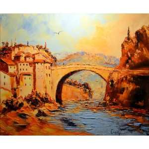   22 Inches x 18 Inches   Vaison la Romaine, the brid