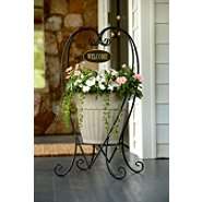 Garden Oasis Welcome Heart Plant Stand 