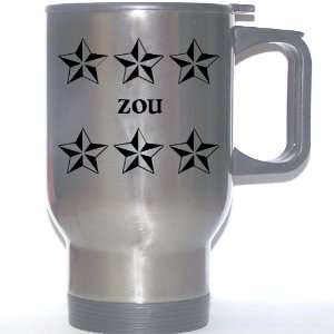  Personal Name Gift   ZOU Stainless Steel Mug (black 