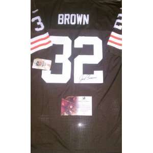  Jim Brown Signed Cleveland Browns Football Jersey 