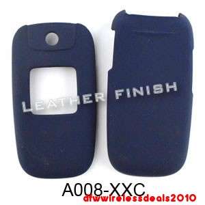 FOR SAMSUNG SGH A197 CASE COVER HARD NAVY BLUE RUBBERIZED  