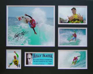KELLY SLATER SURFING SIGNED LIMITED EDITION MEMORABILIA  