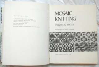 Vintage Mosaic Knitting Barbara Walker Pattern Book  