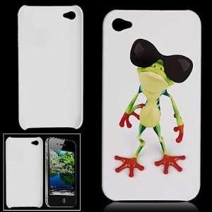 Frog Print Hard Plastic Back Case Shell for iPhone 4G 4 