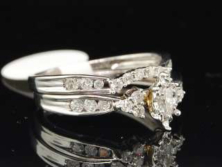   GOLD MARQUISE DIAMOND ENGAGEMENT RING WEDDING BRIDAL SET BAND  