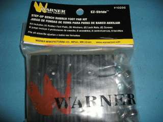 Warner Step Up Bench Rubber Foot Pad Kit EZ stride  
