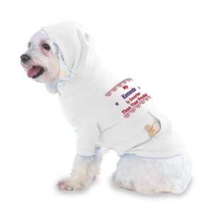   President Hooded T Shirt for Dog or Cat LARGE   WHITE