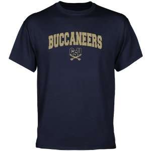  Charleston Southern Buccaneers Navy Blue Logo Arch T shirt 