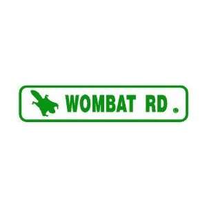  WOMBAT ROAD flying squirrel street sign