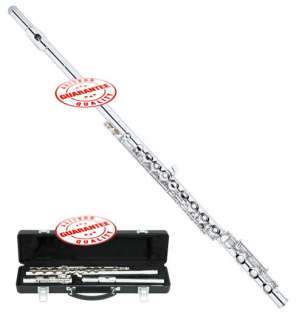 ROSSETTI OPEN HOLE FLUTE SILVER★DELUXE CASE★MUSIC STAND  