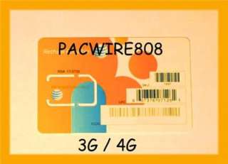 AT&T SIM CARD 3G / 4G NEW 64K***** $ 2.99  