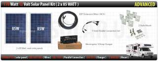   12 VOLT RV SOLAR PANEL KIT   Advanced RV Solar kit   2 x 85W  