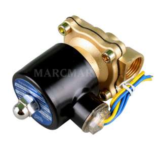 Electric solenoid valve DC 12V F Air water diesel gas Low 