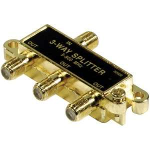  Cable Splitter with Gold Connectors Electronics