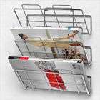   Diversified Spectrum 75870CAT Wall Mount 3 Tier File Holder   Chrome