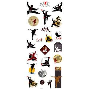  Martial Arts Style Scrapbook Card Making Stickers Arts 