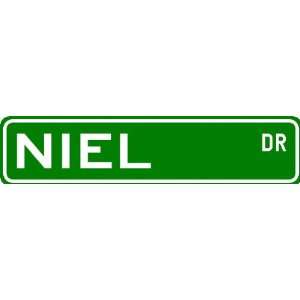  NIEL Street Sign ~ Personalized Family Lastname Sign 