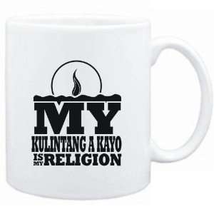  Mug White  my Kulintang A Kayo is my religion 