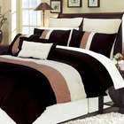 simple luxury 8 piece florence taupe bed in bag set