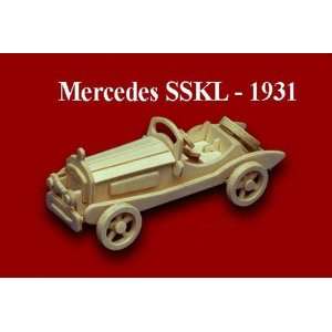  1931 Mercedes SSKL 3D Wooden Puzzle Toys & Games