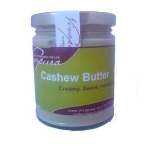 Vivapura Cashew Butter Organic, Stone ground 9oz  Grocery 