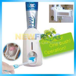 Automatic Toothpaste Dispenser Brush Holder Touch Set N  