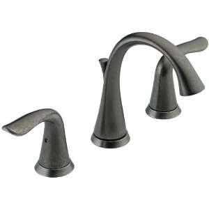 Delta Lahara 3538LF PT Two Handle Widespread Lavatory Faucet, Aged 