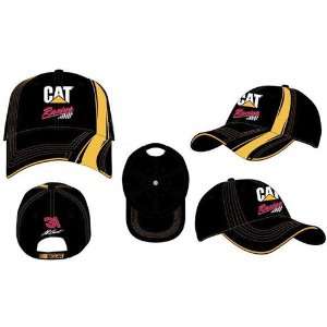 31 Jeff Burton Cat Black & Gold Mens Speedway Hat  Sports 