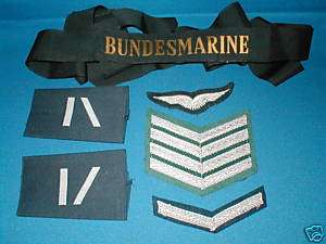 LARGE W.GERMAN ARMY, NAVY & AIRFORCE CLOTH INSIGNIA LOT  