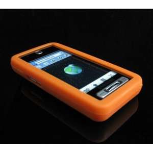 ORANGE Soft Cover + 2 BONUS Clear Screen Protector for SAMSUNG BEHOLD 